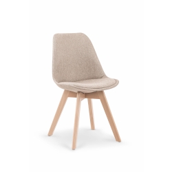 Krzesło K303 beż tkanina + drewno K-303 HAMAR